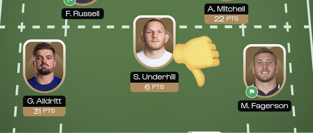 Turns out I 100% chose the wrong English backrower