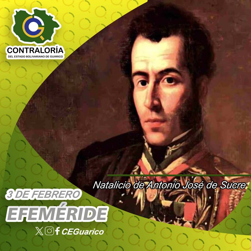 CEGuarico's tweet photo. #CEBGInforma en 1795 nace el político, diplomático y estratega militar, conocido como el Mariscal de Ayacucho y prócer de la Independencia, Antonio José Francisco de Sucre y Alcalá. #CEBG @CGRVenezuela https://t.co/1FM09vADlM