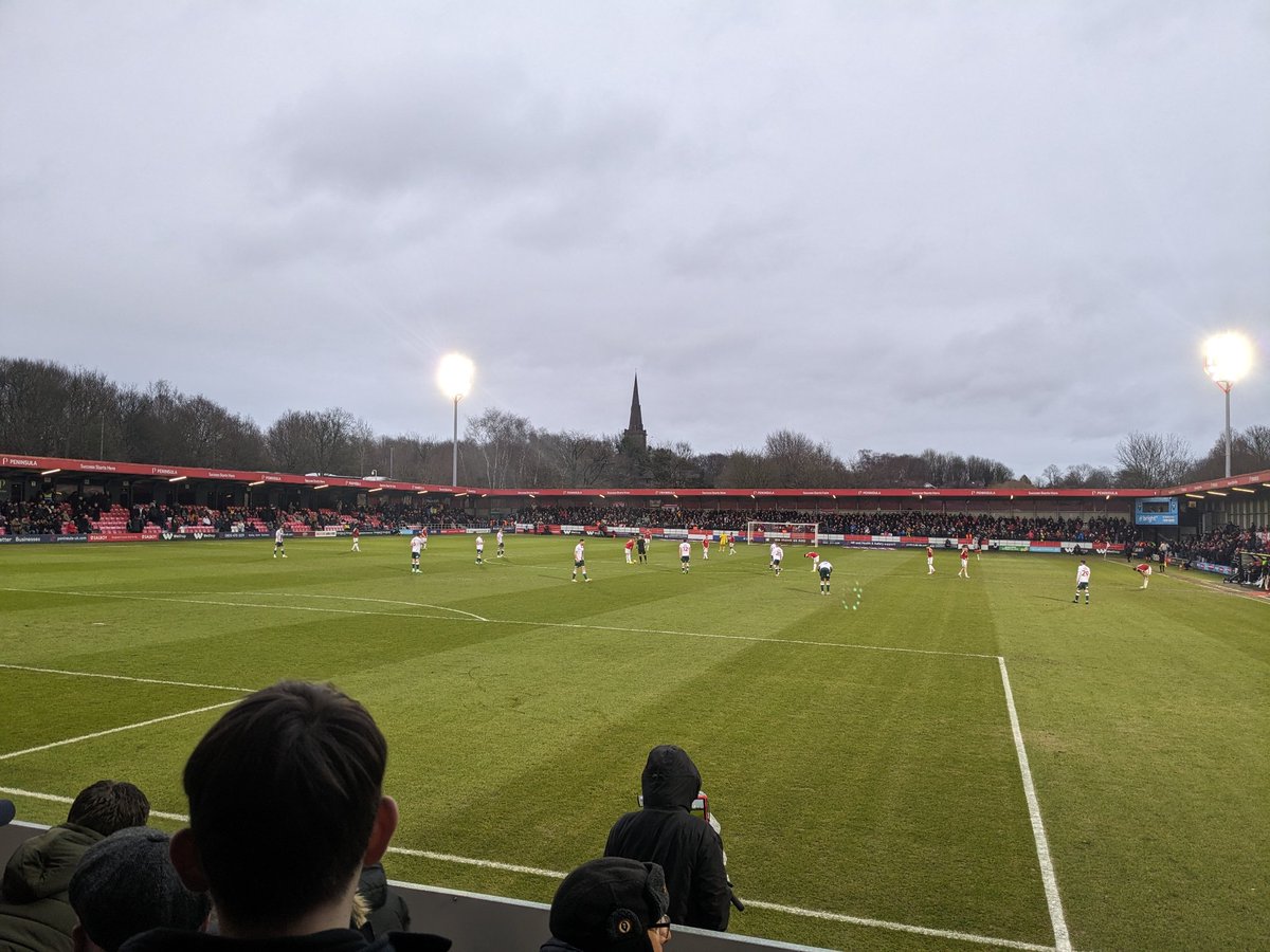 Great game <a href="/SalfordCityFC/">Salford City FC</a> &amp; <a href="/Wrexham_AFC/">Wrexham AFC</a> with <a href="/acrowtherpe/">Ashley Crowther</a> &amp; @mrhum