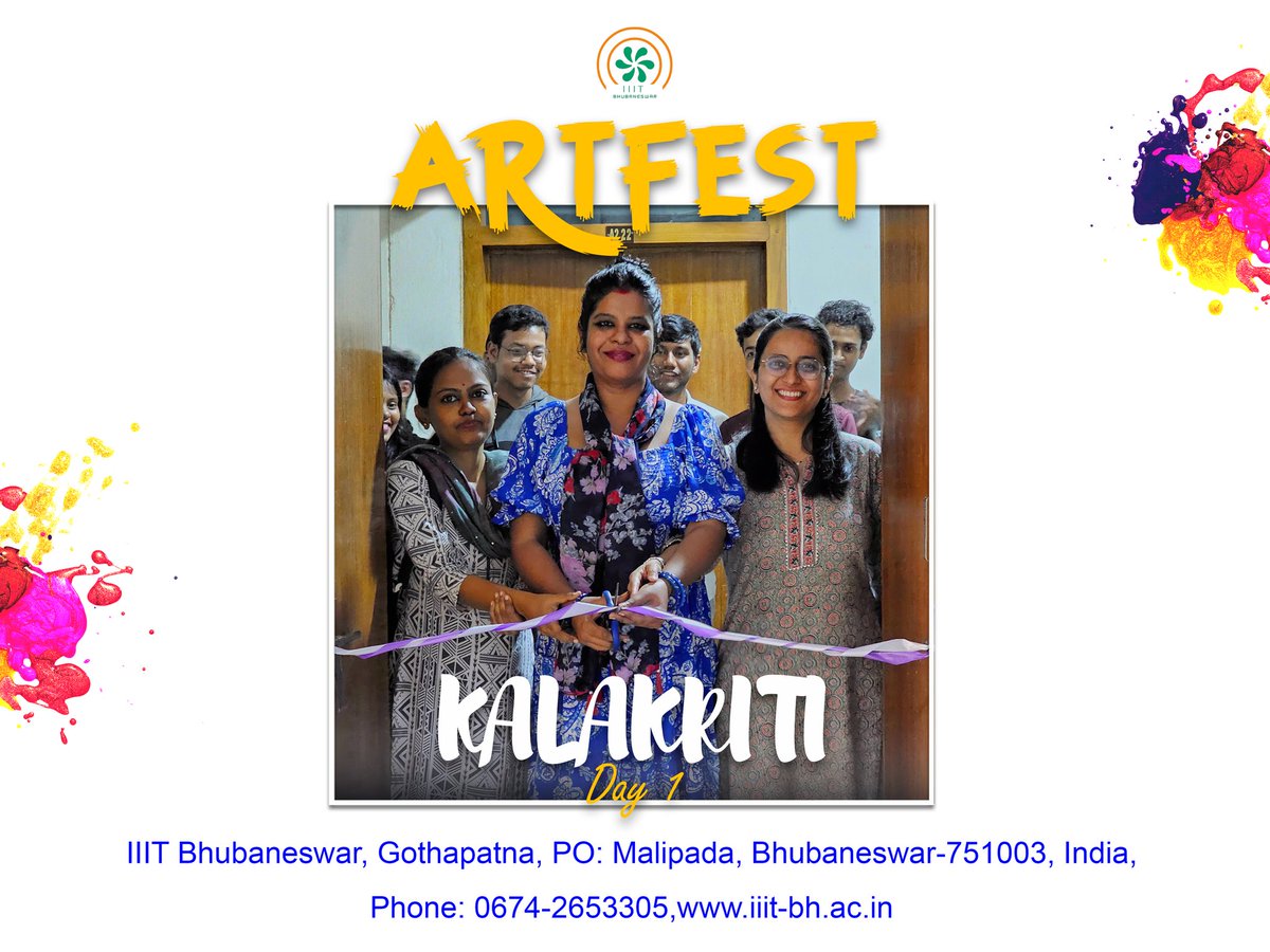 BhubaneswarIiit's tweet photo. "Day 1 of Kalakriti at IIIT Bhubaneswar was vibrant with faculty expertise and student art. Hand keepsakes, bookmarks, magnets, diyas, and origamis were the highlights.
#iiitbhubneswar #iiitbbsr #iiitbh #iiit #bhubneswar #artfest #kalariti https://t.co/ZPnVqBnDbk