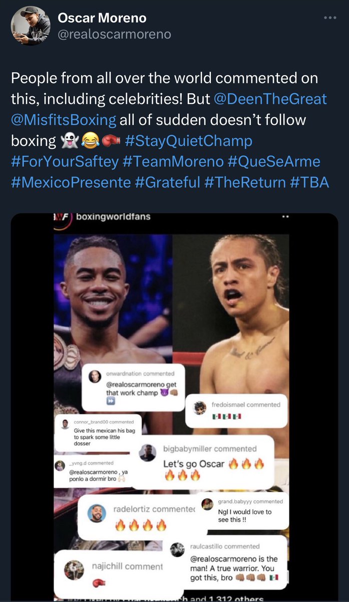 realoscarmoreno's tweet photo. @DeenTheGreat 👻👻👻👻👻👻👻👻 https://t.co/aLd2BhKr6K