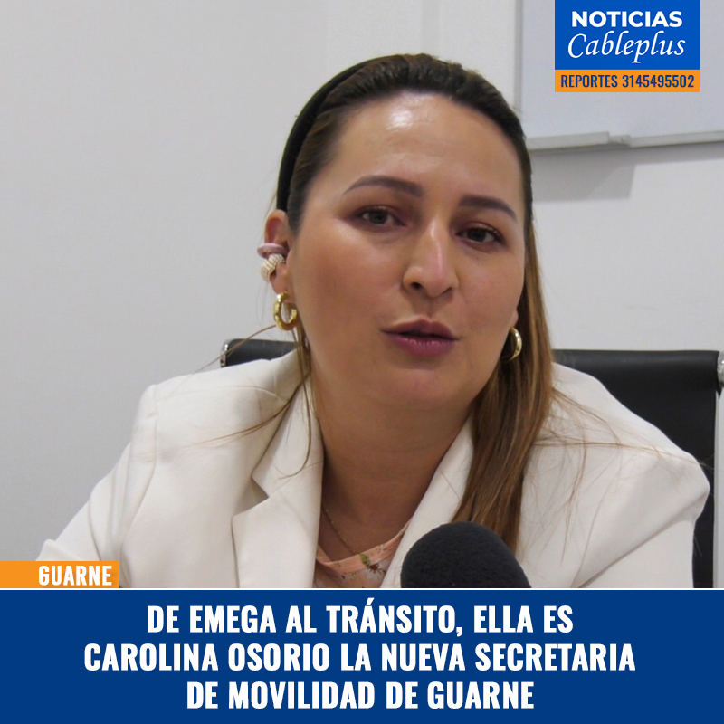 CableplusGuarne's tweet photo. #NoticiasCableplus | Para la secretaría de movilidad, el alcalde Mauricio Grisales delegó a la abogada y especialista en derecho administrativo, Carolina Osorio Gómez.

https://t.co/81N70pb0an https://t.co/RmmHqXi6Du