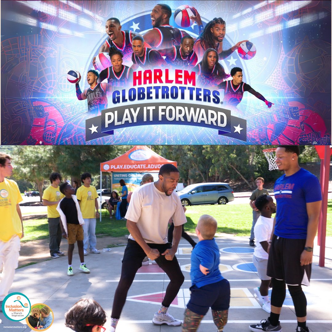 .@shanesplay was featured on #PlayItForward with <a href="/Globies/">Harlem Globetrotters</a> this morning on @NBC! See our episode, “Race for Inclusion” and all episodes of Play It Forward here: nbc.com/harlem-globetr…
#GlobetrotterNation
#InclusionMatters
#PlayItForward