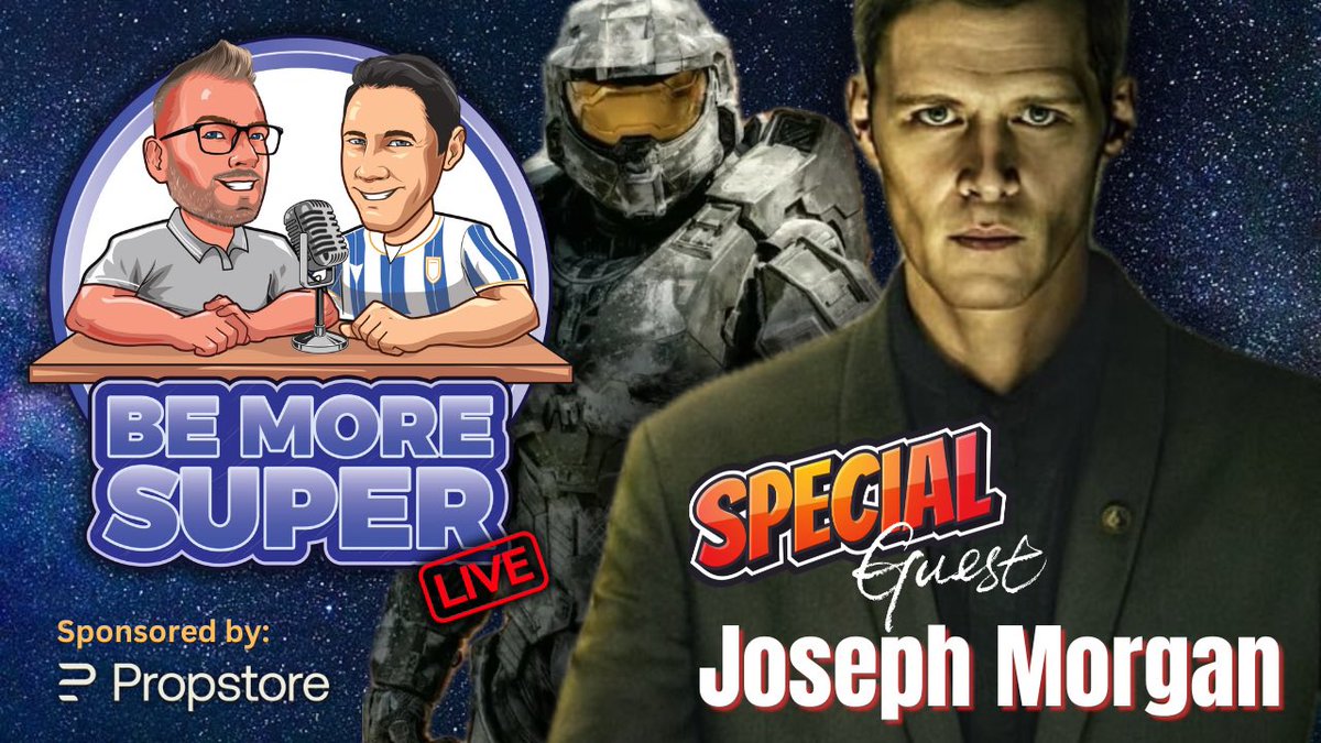 bemoresuper's tweet photo. 🌟 Just DAYS away from going live with the one and only @JosephMorgan , star of @HaloTheSeries Season 2 on @paramountplus ! 🚀 Join us on YouTube: https://t.co/oLAZwUNPIk this Wednesday from 11pm uk time / 3pm PT for an epic chat – have your questions ready to ask Joseph LIVE! 🎥 Don't miss out on the action – mark your calendars and be part of the excitement! 🔥 #JosephMorganLive #HaloSeason2 #YouTubeEvent @propstore_com @Halo @MCMComicCon @Showmasters @walescomiccon @empiremagazine @STARBURST_MAG @Danfudge @ParamountPlusUK