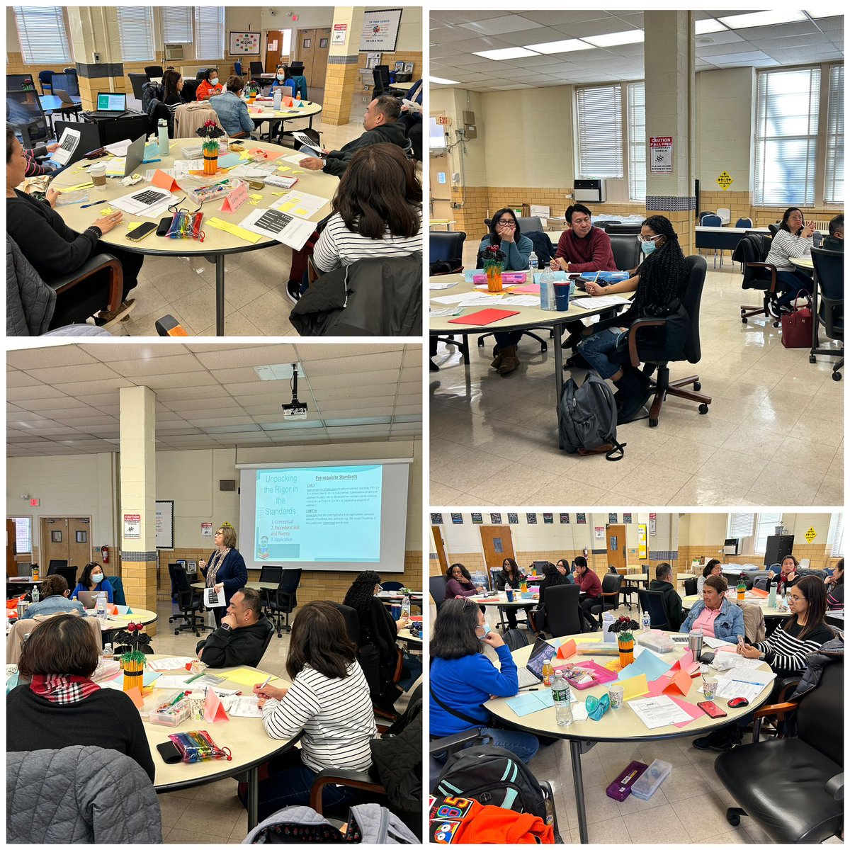 Another AMAZING Saturday math session! Grade 2 teachers deepening their understanding of place value & inequalities w/concrete tools to support implementation of Unit 2.7.
@NTNMATH @PGCPSCurriculum