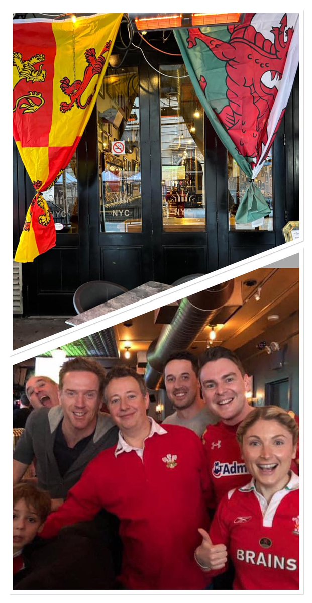 New York Welsh and  <a href="/TheLibertyNYC/">The Liberty NYC</a> NYC is ready for today’s game between #Wales and Scotland. We hope to see you here for the 11:45am kick off! And remembering a few years ago to the day when <a href="/lewis_damian/">Damian Lewis</a> showed up to watch the Wales game with NY Welsh! #SixNations