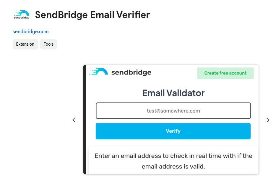 sendbridge_com's tweet photo. Get free Email Verifier extension for Google Chrome compatible browsers from SendBridge!

Download here for free:
https://t.co/GTRxyACWXm

#email #emailmarketing #marketing #contact #today https://t.co/mwiJtmmXnW