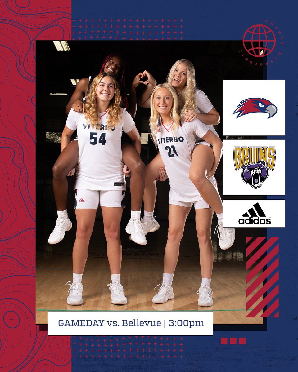 ‼️GAMEDAY‼️

🆚: Bellevue Bruins 
⏰: 3:00pm
📍: La Crosse, WI
📺: viterbo.prestosports.com/sports/wbkb/20…

#GoVHawks #Gameday #PackTheVAC