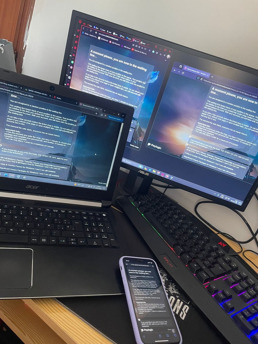 asunaffs's tweet photo. PUFAVOI, ENTRA SÓ EM UM #TML24 #TMLBELGIUM #Tomorrowland 🤞 https://t.co/wThgPoe2Zi