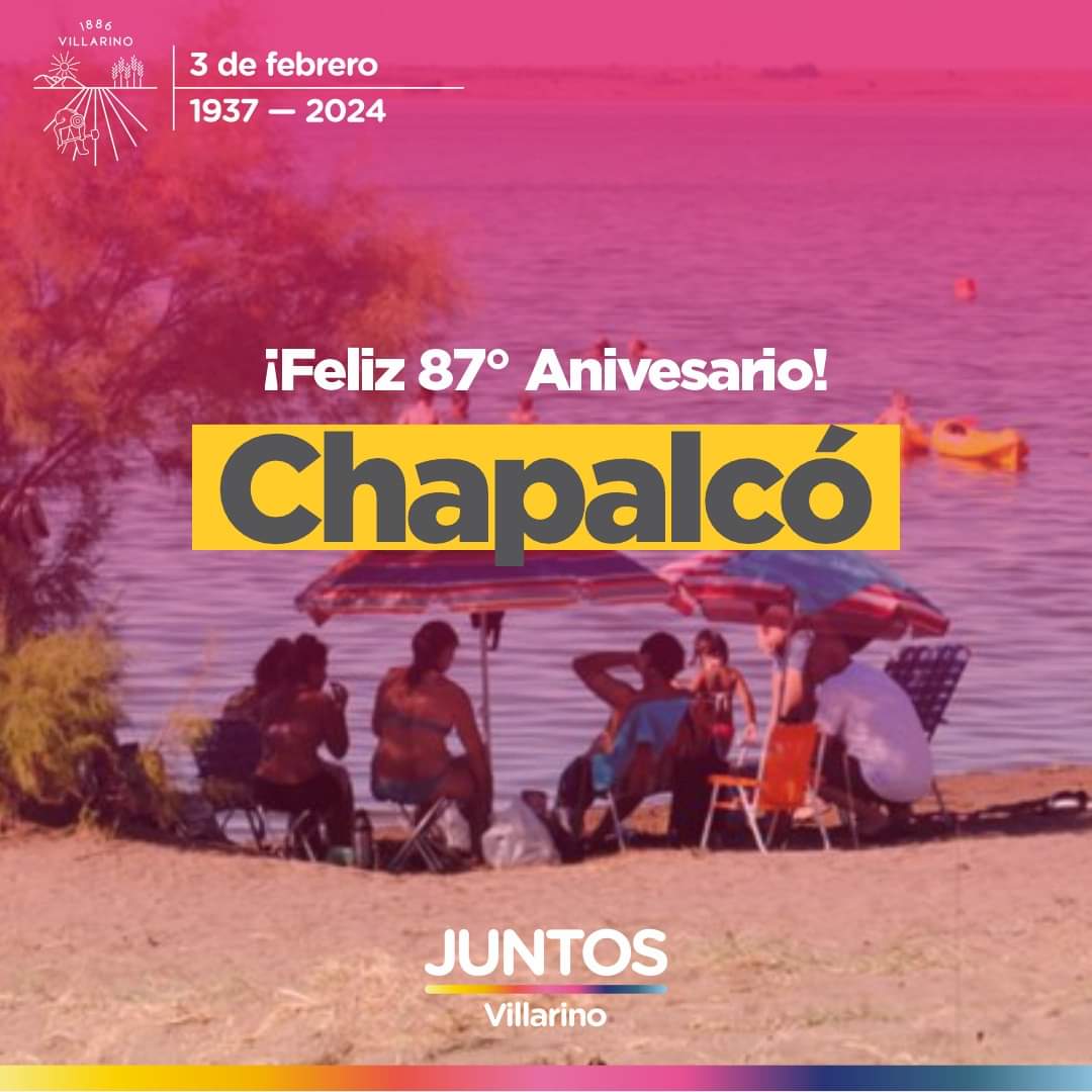 LucreciaNovo's tweet photo. ¡Felices 87 años, Chapalcó!
Desde JUNTOS #Villarino saludamos afectuosamente a cada vecina y vecino de esta querida localidad.
Felicidades a todas las familias que han forjado este lugar con su esfuerzo y dedicación. https://t.co/cqm2aIsPHA
