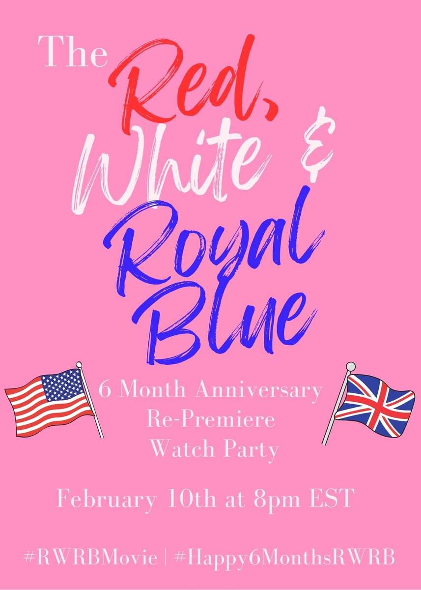 rizcriz's tweet photo. ‼️Gather round RWRB fans! It’s the 6 month anniversary of RWRB and time to remind @PrimeVideo we’re still watching! 

Get #RWRBmovie trending again with a global watch party. We’re recreating the magic of August 10th.

February 10th. 8pm EST. Spread the word. #Happy6MonthsRWRB ‼️ https://t.co/sAoHl01sfv
