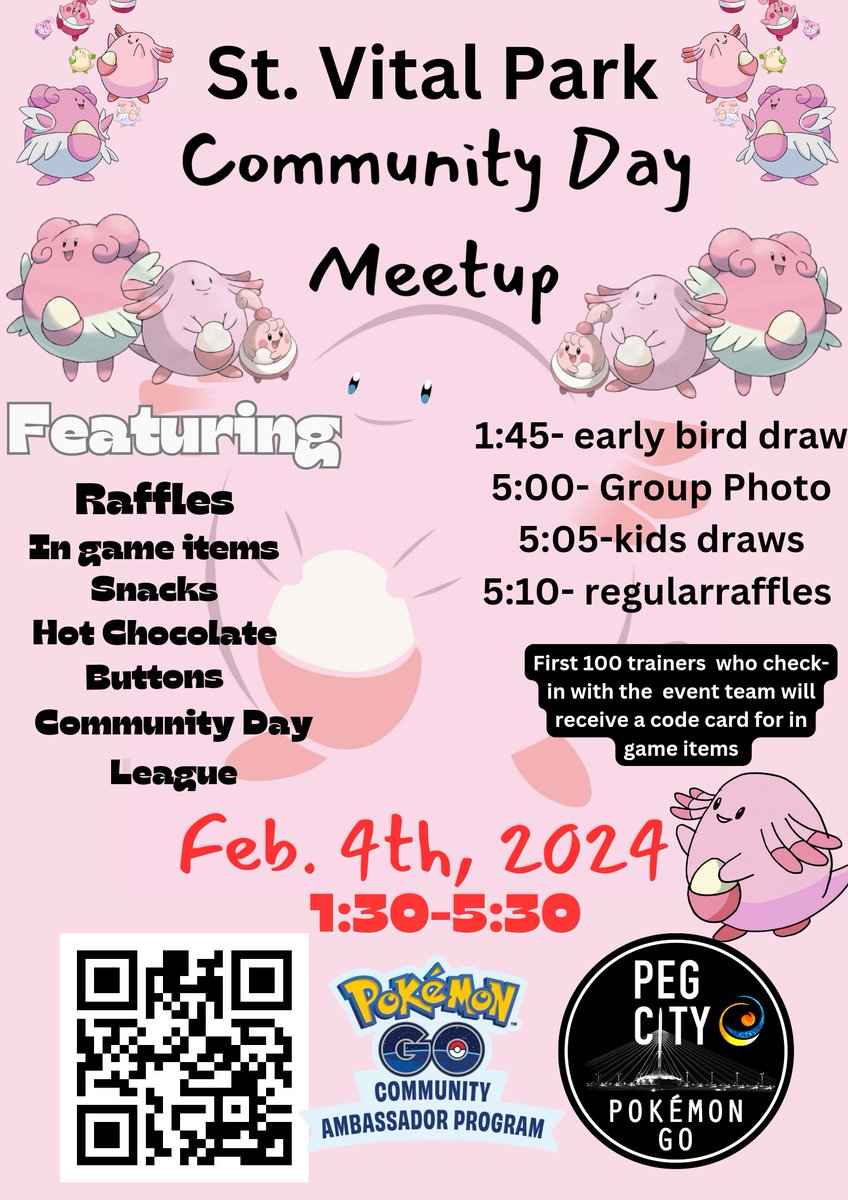 Take a Chancey on #PokemonGOCommunityDay and join the #Ambassador and trainers for some Community Day Fun! 
We're getting EGGSCITED!!