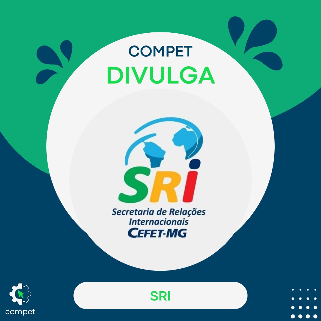 compet_cefet's tweet photo. No COMPET Divulga de hoje, abordamos a Secretaria de Relações Internacionas (SRI), uma repartição do CEFET que tem o intuito de dar oportunidades de estudos para alunos,
facilitando o fluxo de pessoas do Brasil para fora e vice-versa

#COMPET #CEFETMG #SRI #intercambio https://t.co/CWo0gDegMr