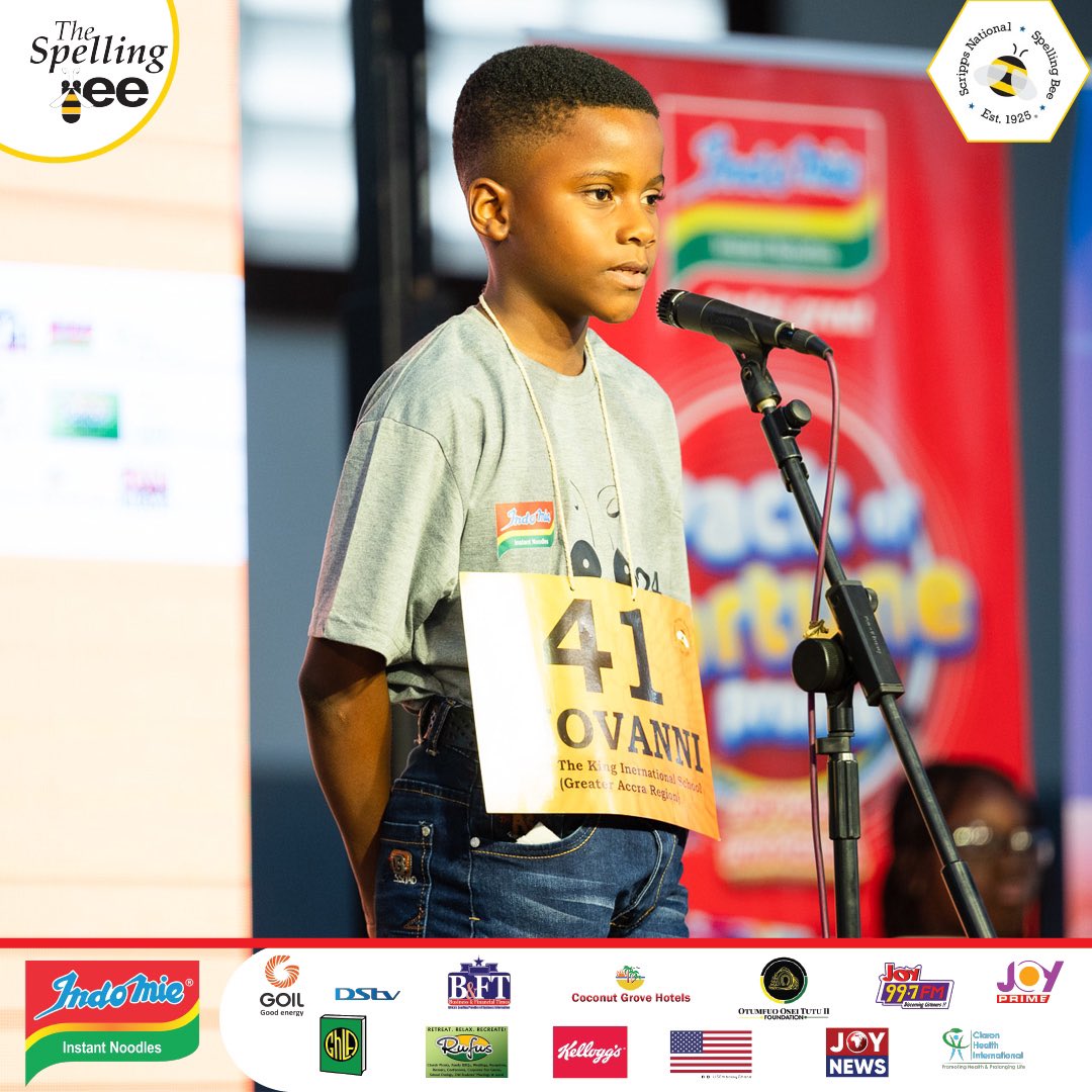 tnsbeegh's tweet photo. Speller 41, Giovanni, flies high to the next stage as he spells ‘PARACHUTE’ correctly.
#TSBGH2024 #ItsMoreThanJustSpelling #RuleTheWord https://t.co/yL9ZgrTcar