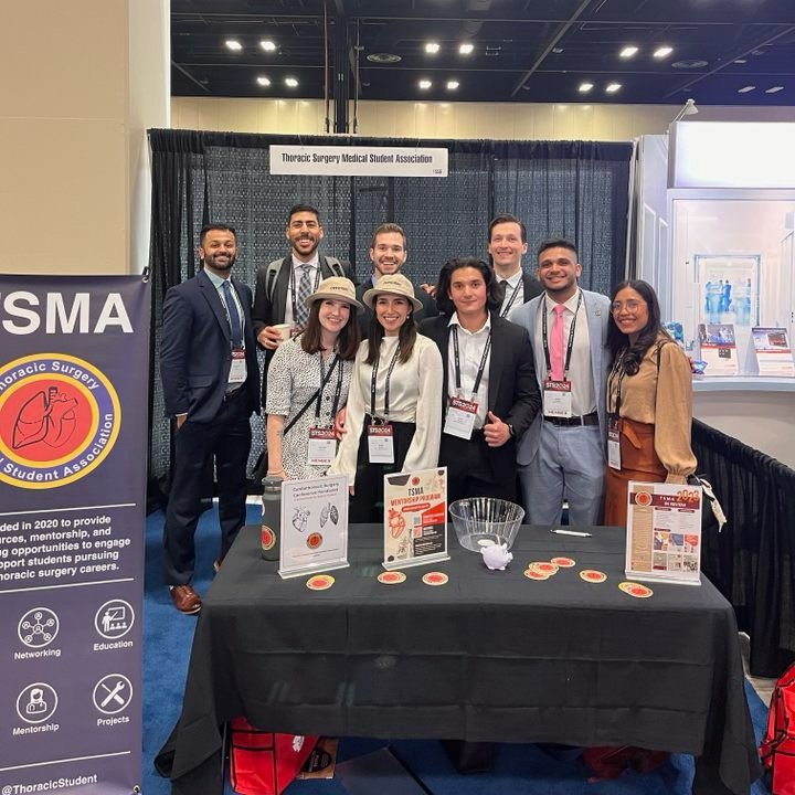 Check out our TSMA members who connected at #sts2024! We're so grateful to help facilitate a strong community among med students to improve programming and increase exposure to CT surgery. Who will we see at the next conference? 👀