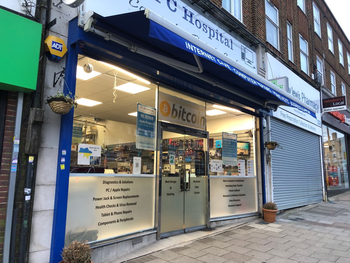 PCHospitalUk's tweet photo. PC Hospital located in Hayes BR2 7EQ we are opposite the boxing club and right next door to the pharmacy. If you need any IT Equipment or Services please visit us or contact us on 0208 464 4554 https://t.co/l4FEWefPi5