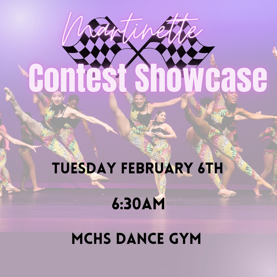 MCHS Martinettes (@mchsmartinettes) on Twitter photo Our first contest is fast approaching! Come get a sneak peek of the Martinettes Contest routines next Tuesday💜! Our first contest is fast approaching! Come get a sneak peek of the Martinettes Contest routines next Tuesday💜!