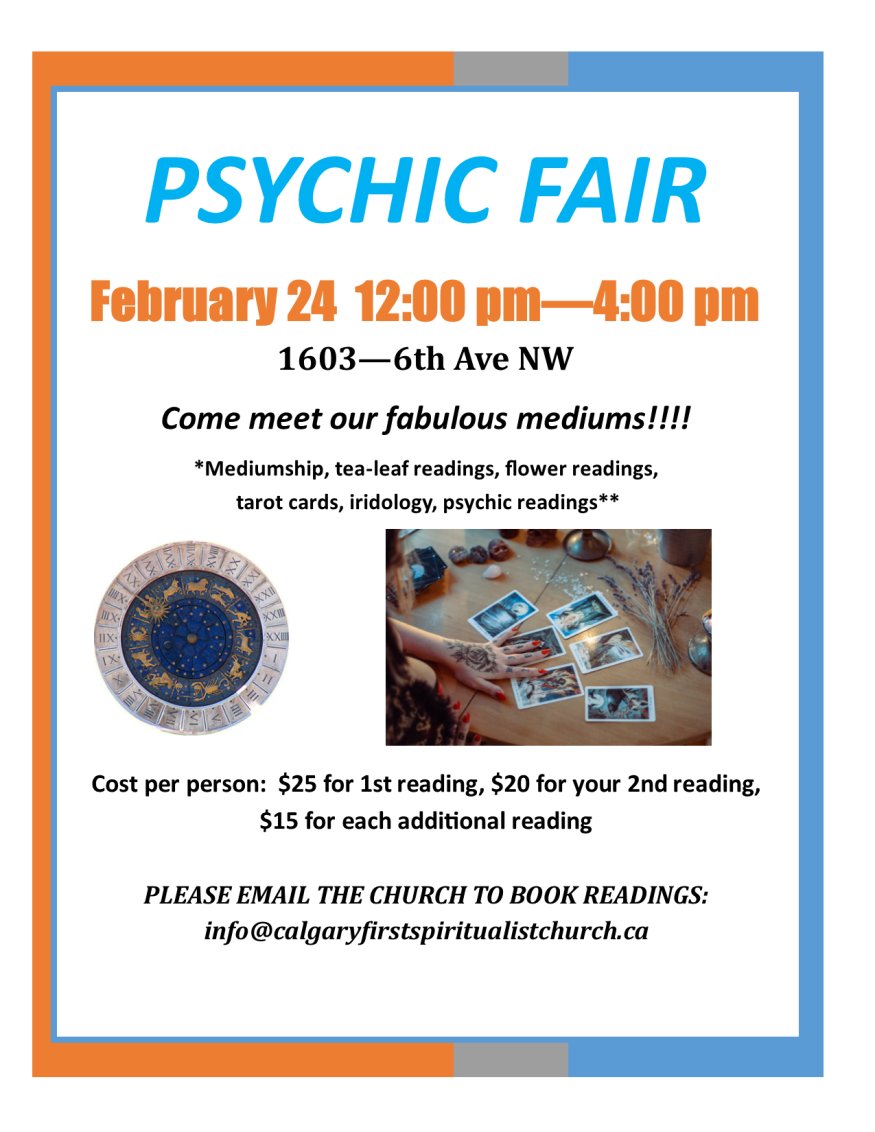Calgary First Spiritualist Church (@firstcalgary) on Twitter photo 