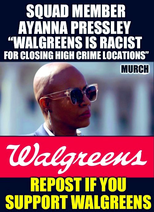 TheEXECUTlONER_'s tweet image. She’s mad that they are closing the highest crime rate locations? Called them racist? 

Uh- tell your communities to stop being thugs and criminals. 

Who agrees? 🙋‍♂️