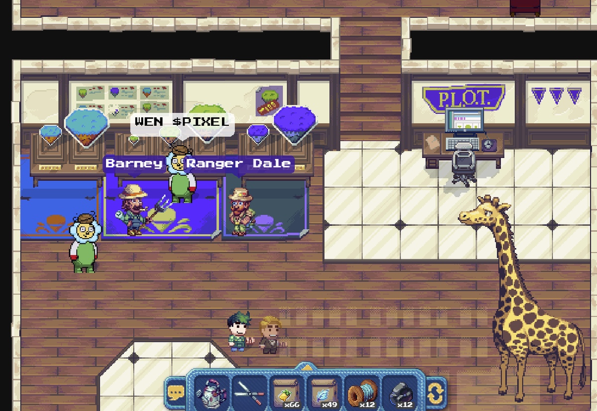jcodc101's tweet photo. WEN $PIXEL @pixel_barney  u r my pal since i play this Pixelated Awesome Game  @pixels_online https://t.co/SKTEi6AvYD