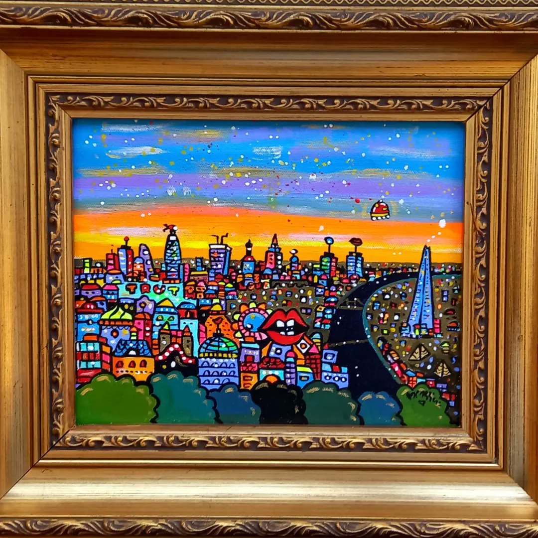 mlfuture's tweet photo. Maria Luisa Azzini - Vintage Metropolis London (2023)
Acrylic on panel with vintage ornate wooden frame.
Such a wonderful piece!
https://t.co/eMzvQ0AqwV 

#london #urbanart #uniqueart #paralleldimension https://t.co/dq8NxmatlP