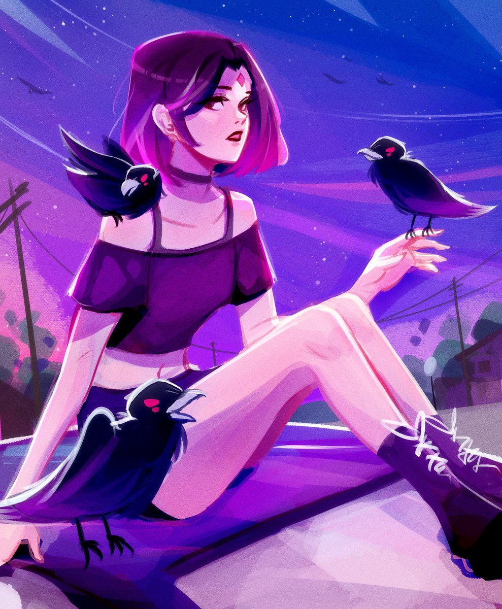 KitsbyTF's tweet photo. Raven🐦‍⬛🔯 

#dccomics #DCfanart #DCcomicFanart #teentitansRaven https://t.co/wakWFVDaYq