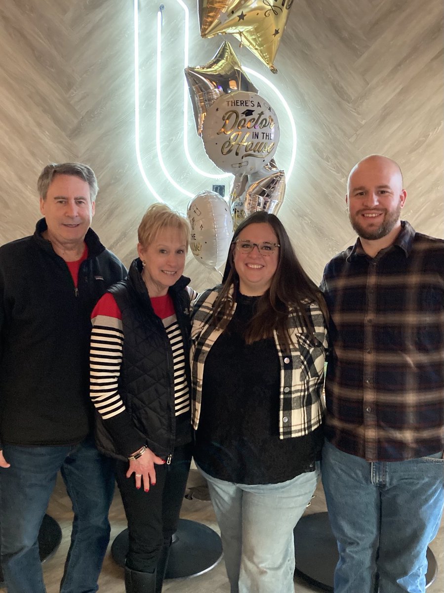 My daughter, Gerrie passed her dissertation yesterday!  She is now officially, Dr. Gerrie Aulisa! 🎓❤️