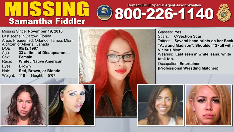 #NationalMissingPersonsDay
#MMIWG #SamanthaFiddler #SamFiddler has been missing since 2016. Beloved sister, mother, daughter &amp; friend. Last seen in FLA with a known domestic abuser, tr*fficker &amp; p*mp.