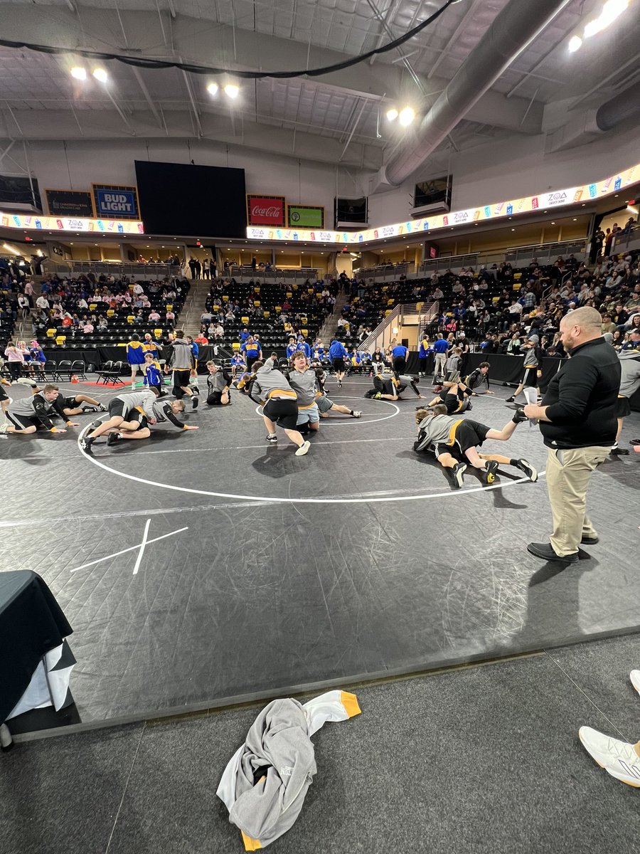 <a href="/BHawk_Wrestling/">BHawk Wrestling</a> warming up for State Duals! Let’s have a day Blackhawks 🔥!!