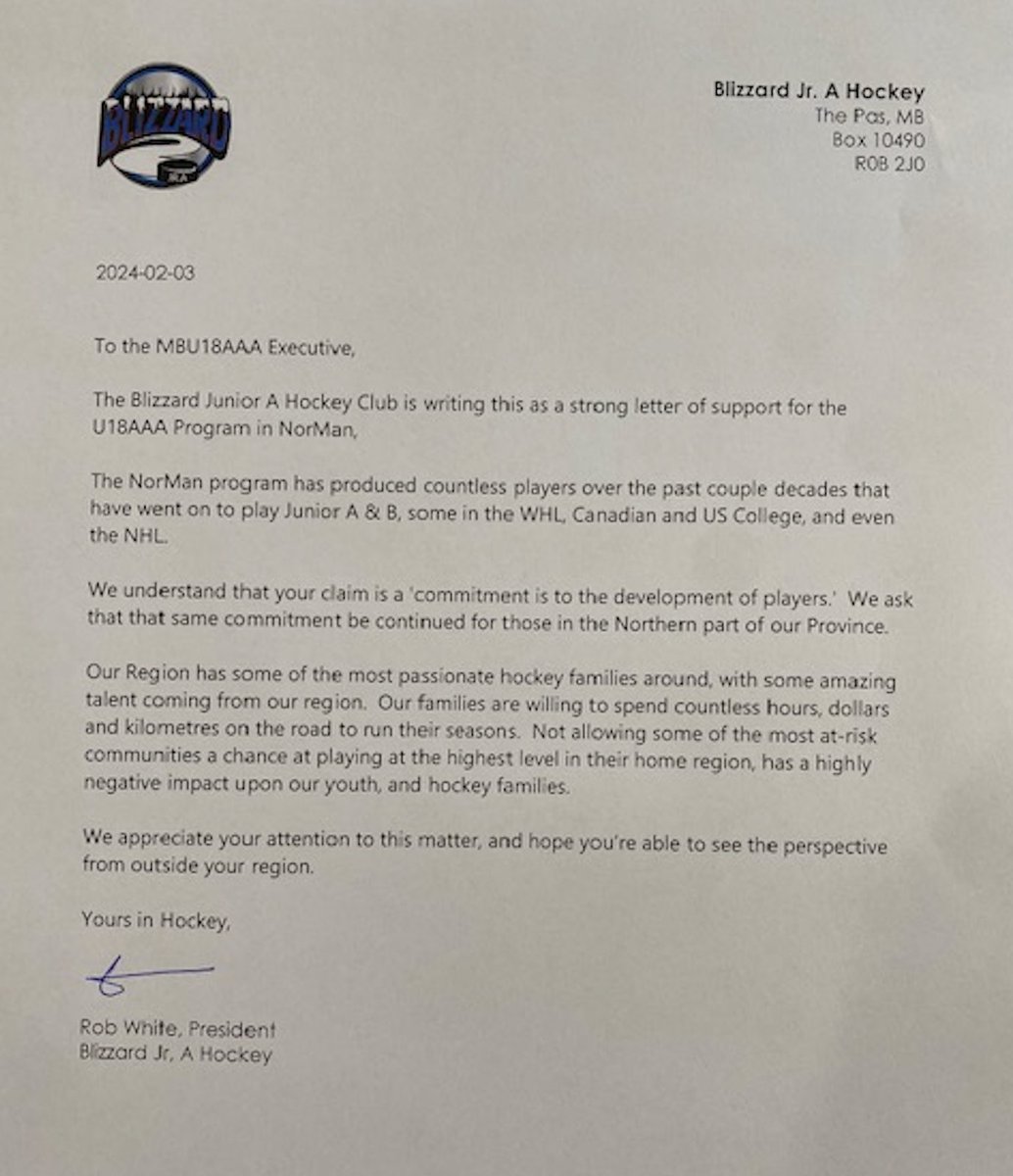 NorManBlizzJrA's tweet photo. #SaveRuralAAAHockeyMB 

If the public would like to voice their opinion, their executive's contact information is here:  https://t.co/mGY14F5hYc https://t.co/O9pGSfmtFx