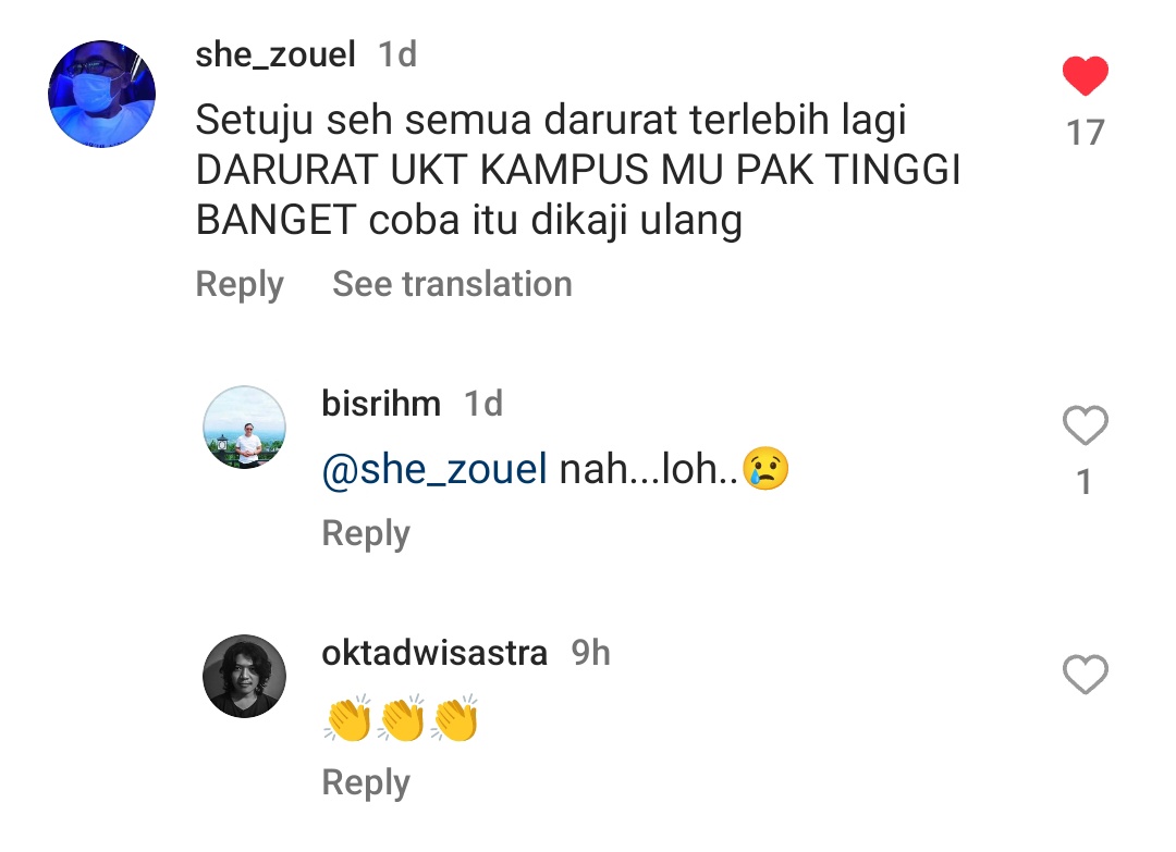 #KampusBergerak turunkan UKT kampus dulu yuk