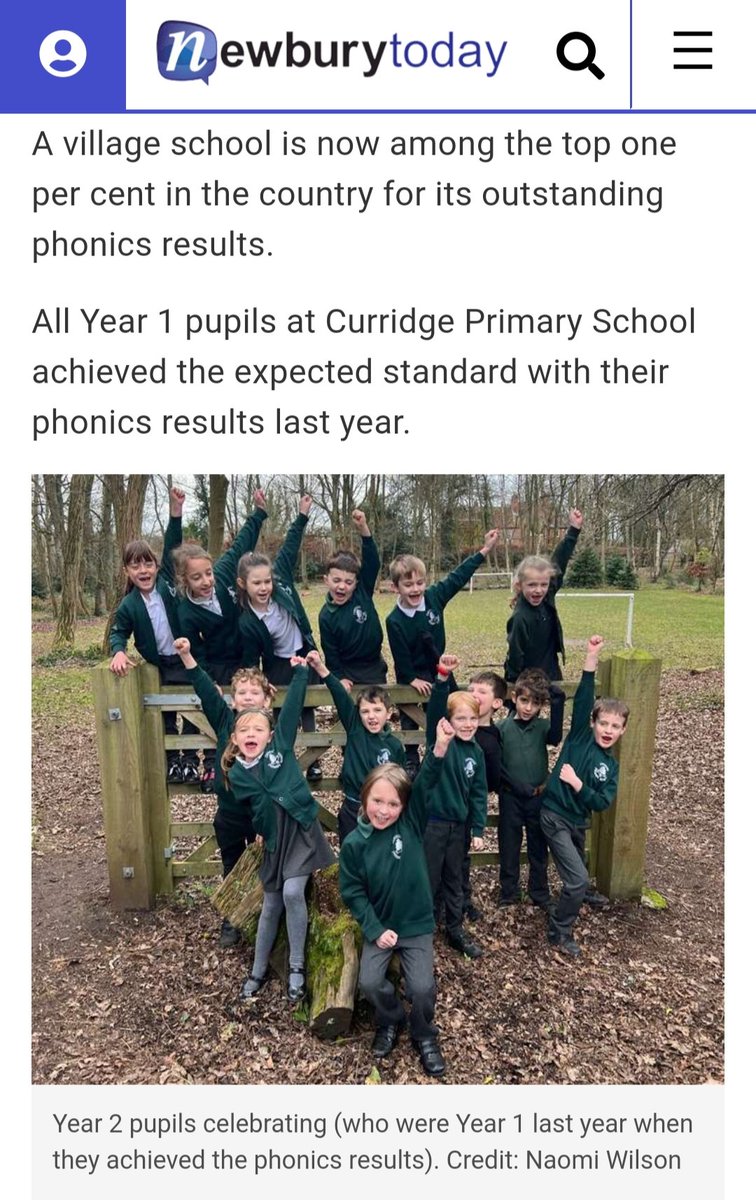 CurridgePrimary's tweet photo. Celebrating our excellent phonics results 💚💜 @NewburyToday https://t.co/sJxpMNm9uu