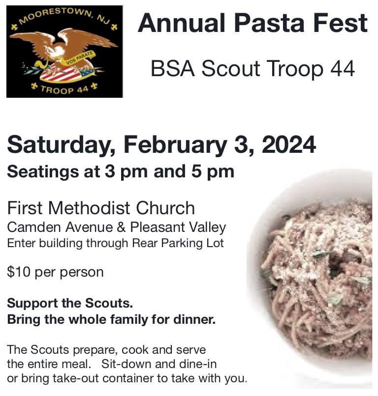 Troop44's tweet photo. PastaFest prep - 3 pm and 5 pm today at Methodist Church in Moorestown https://t.co/AAwmgfUgn1