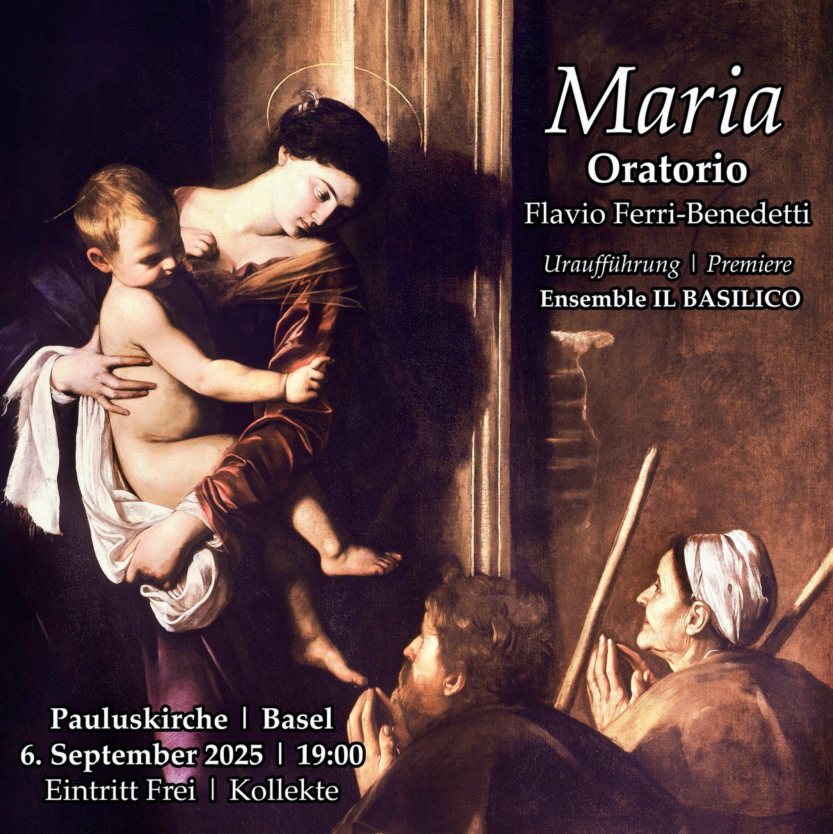 World Premiere - 6th September 2025 in Basel!
Stay Tuned! 

#oratorio #worldpremiere #baroquemusic #sacredmusic #maria #virginmary #salveregina