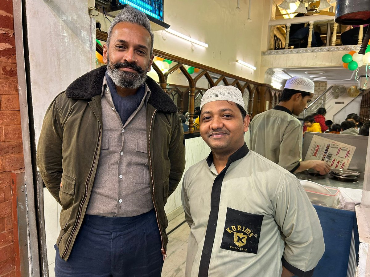 Delicious mutton biryani at Karim’s, New Delhi. Thank you friends.
