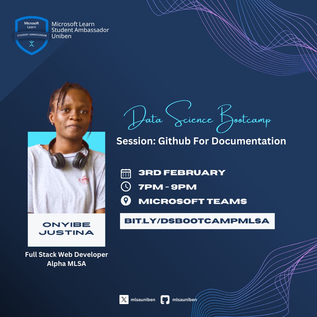 mlsauniben's tweet photo. @tinadesk8 is a FULLSTACK web developer who is passionate about creating effective and responsive solutions with a combination of her creative and critical thinking skills.
Join her as she takes us through documentation using @github

Register here: https://t.co/QejsNGRRHx https://t.co/a2fqfWhiK7