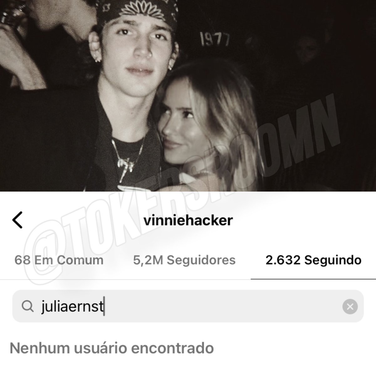 E veio aí! #vinniehacker deixou de seguir #juliaernst em seu Instagram. 👀☕️