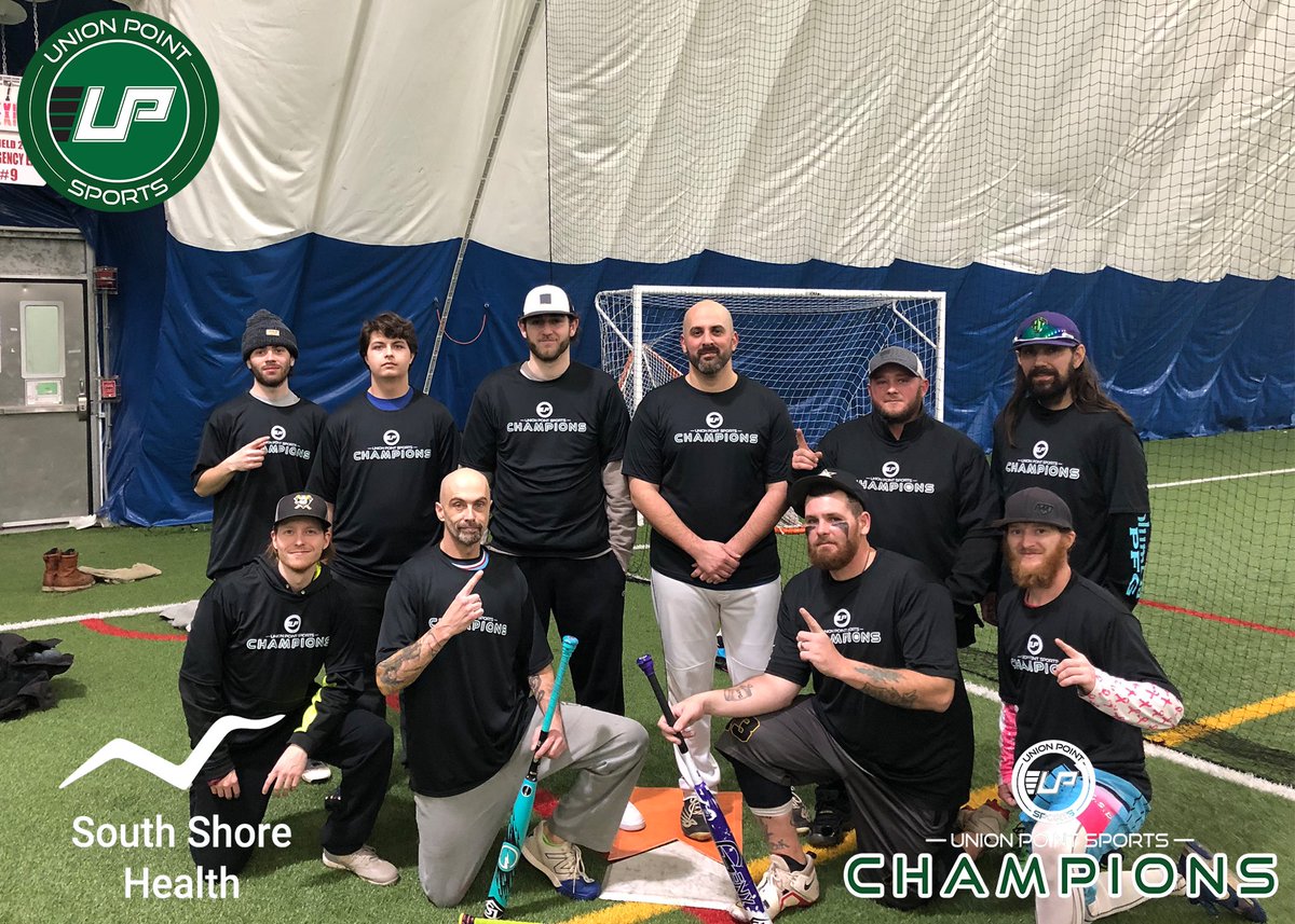 Congratulations to our Men’s Thursday Night Softball Winter Session 1 Champions Silver Reapers! 🏆🥎 #unionpointsports #indoorsoftball #menssoftball