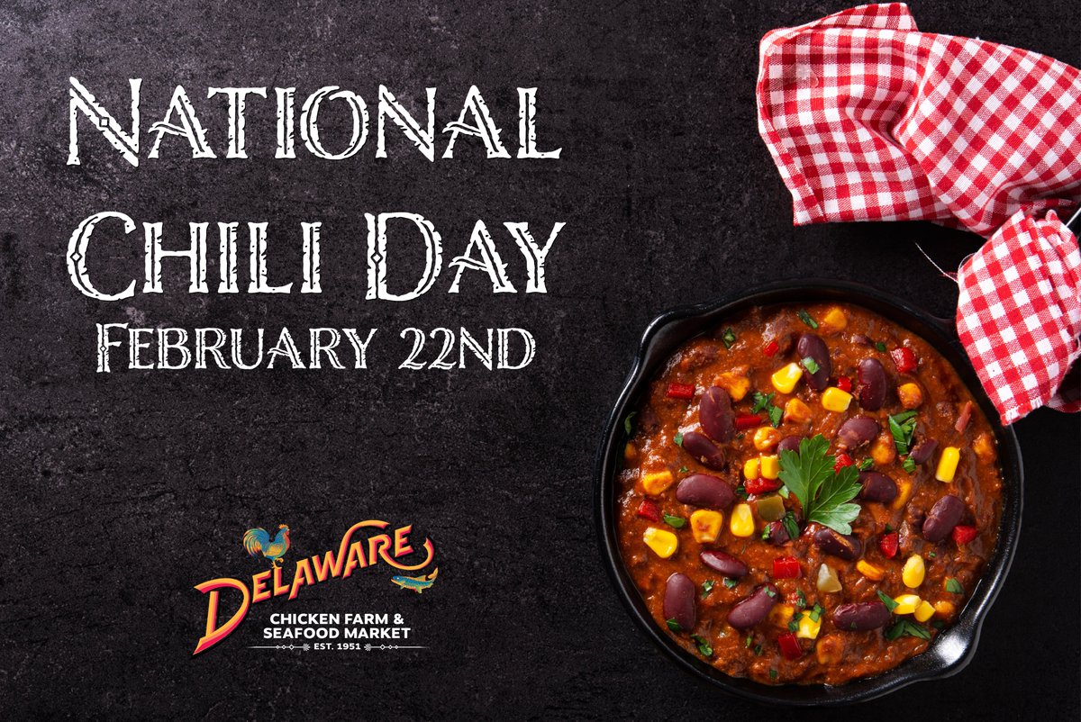 DelawareChicken's tweet photo. HAPPY NATIONAL CHILI DAY!  Bump up your homemade chili to the next level with our fresh, Angus-Certified Ground Beef!  Or save time and grab a container of our delicious savory Turkey Chili, made with fresh ingredients! #NationalChiliDay #Chili #GroundBeef https://t.co/PeEBCNBKLk
