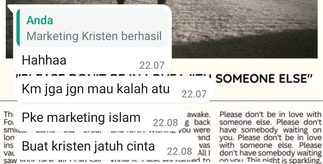 serenawaffer's tweet photo. gua curhat ke temen gua kalo gua kepelet orang kristen lagi. Eh dia bisa-bisanya malah jawab gini 😭 https://t.co/2NaqhL8GXX