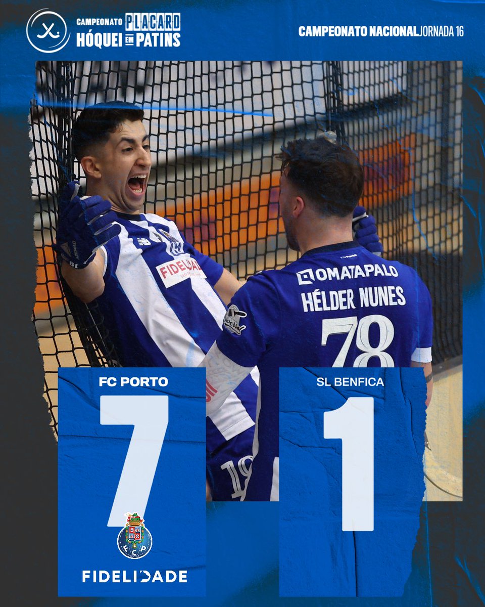 FE-NO-ME-NAL 💙 Que vitória no Clássico 🤩

VAMOS! 💪 

#FCPortoHoquei #FCPortoSports