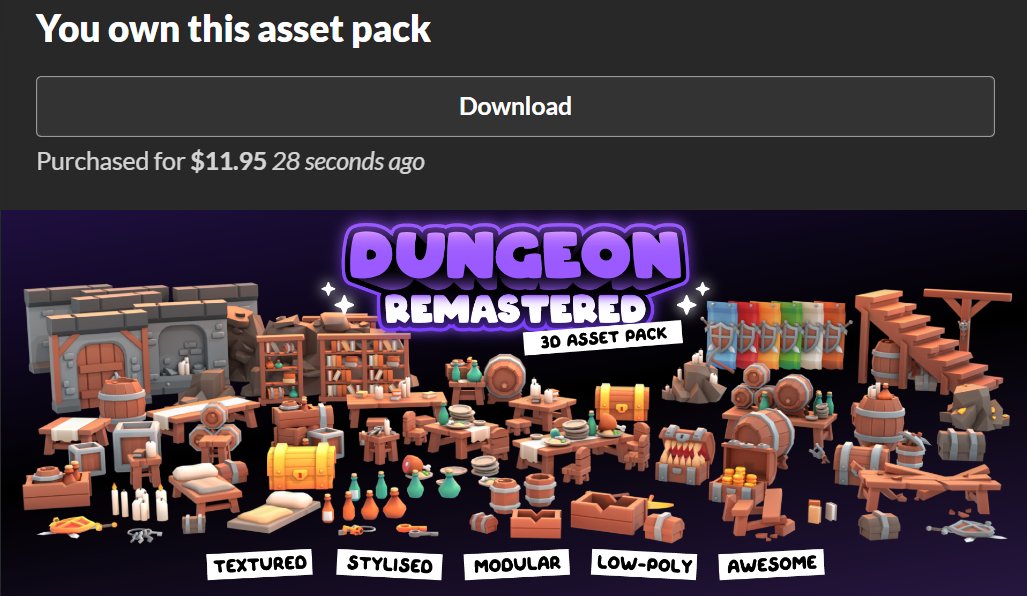 Acabo de comprar 2 PACKS de Assets increíbles de <a href="/KayLousberg/">Kay 🎨</a> 

Dentro de nada haré un análisis en profundidad de ambos packs 🚀

También los usaré para varios proyectos #gamedev y #unity de PRO GAME DEVELOPER y Master Devs 🔥