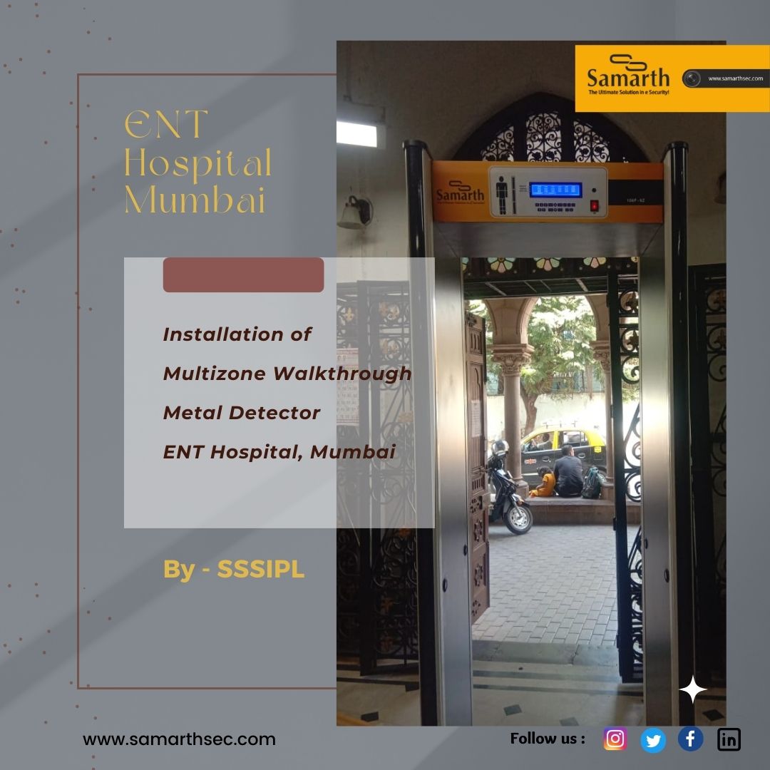 SamarthSec's tweet image. New Installation of Multizone Walkthrough Metal Detector with at ENT Hospital, Mumbai
- By SSSIPL
#multizone #walkthrough #metal #detector #metaldetector #security #ENTHospital #securitysystem #navimumbai #india #maharashtra  #sssipl