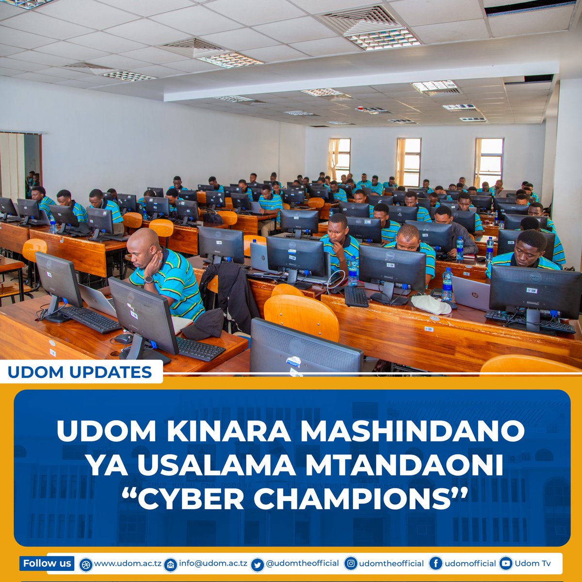 udomtheofficial's tweet image. Chuo Kikuu cha Dodoma kimeibuka Mshindi wa Kwanza katika Shindano la Tano la Usalama Mtandaoni 2023/24 &quot;Cyber Champions&quot;, linaloratibiwa na Mamlaka ya Mawasiliano Tanzania @TCRA_Tz