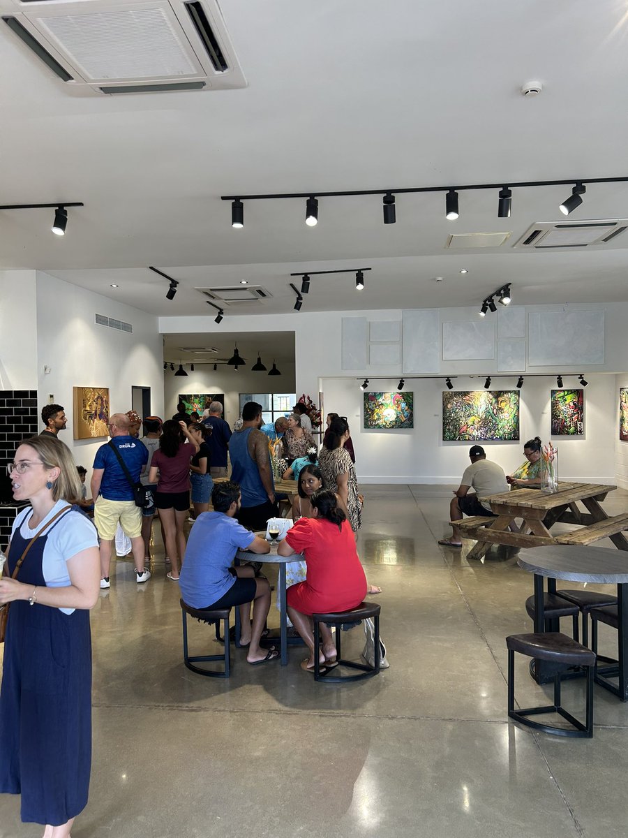 Great launch yesterday of the newly opened Mana Coffee shop and event space in walubay! 

Love the decor display of local artist Jack Eastgate 🎨😍✨ contact <a href="/ManaCoffeeFiji/">Mana Coffee - Fiji</a> for bookings