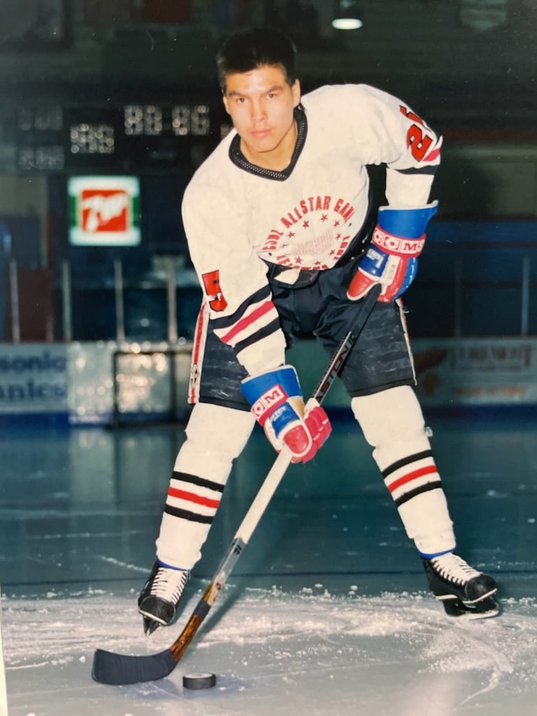 @Chiefs_Hockey @BCHockeyLeague @AJHLHockey PCJHL @SpruceKings @VL_Aubichon
Joey Potskin was the best two-sport athlete Turtle Island & and this one hurts the most. @nativesportspg 
#44#Lksc#bgl@hobbemaHawks#VLA 
📷 Marc Gagnon