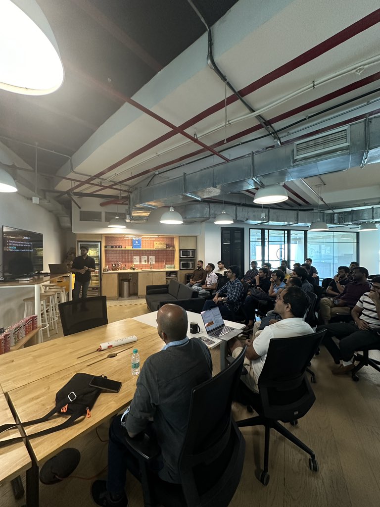 bombay_rs's tweet photo. π That's a wrap on the Rust Mumbai Meetup Feb 2024! Huge thanks to everyone who joined us, making it a phenomenal reboot.
Shoutout to @tangledbytes & @abhinavdalal for their enlightening talks. Together, we navigated the realms of Rust, from basics to challenges.
#RustMumbaiπ¦ https://t.co/84PgFVKybT