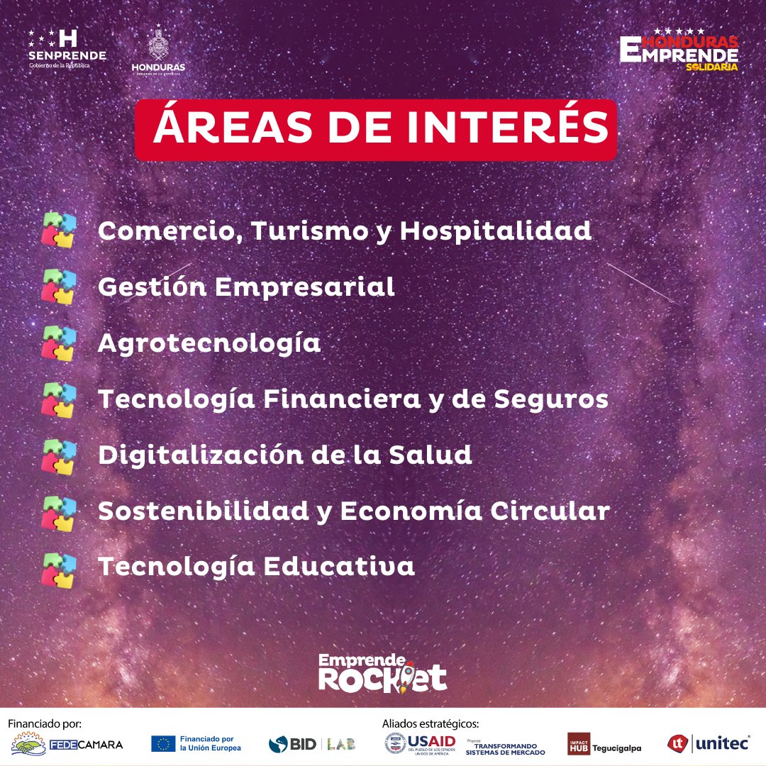 impacthubTGU's tweet photo. ¿Estás listo para un desafío que ponga a prueba tu creatividad, innovación y espíritu emprendedor? ¡Entonces el Hackathon de Emprende Rocket es para ti!🚀
¡Inscríbete ahora y sé parte de esta emocionante experiencia!
🗓️ 16 y 17 de febrero
📍 UNITEC Campus de San Pedro Sula https://t.co/pd2FVZgtuG