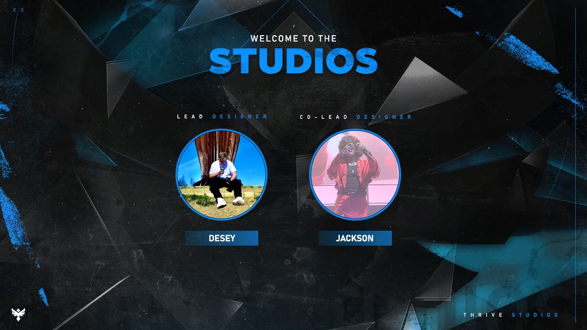 StudiosofThrive's tweet photo. We would like to welcome our Lead Designers! 🔷

Lead Designer:
👤: @ItsDesey

Co-Lead Designer:
👤: @ArtByJackson https://t.co/ThGVQ80rpJ