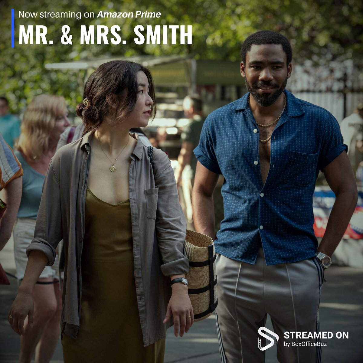 StreamedOn's tweet photo. #MrandMrsSmith is now being #StreamedOn Amazon Prime. #MayaErskine #DonaldGlover https://t.co/Y2ZUqw7sLW